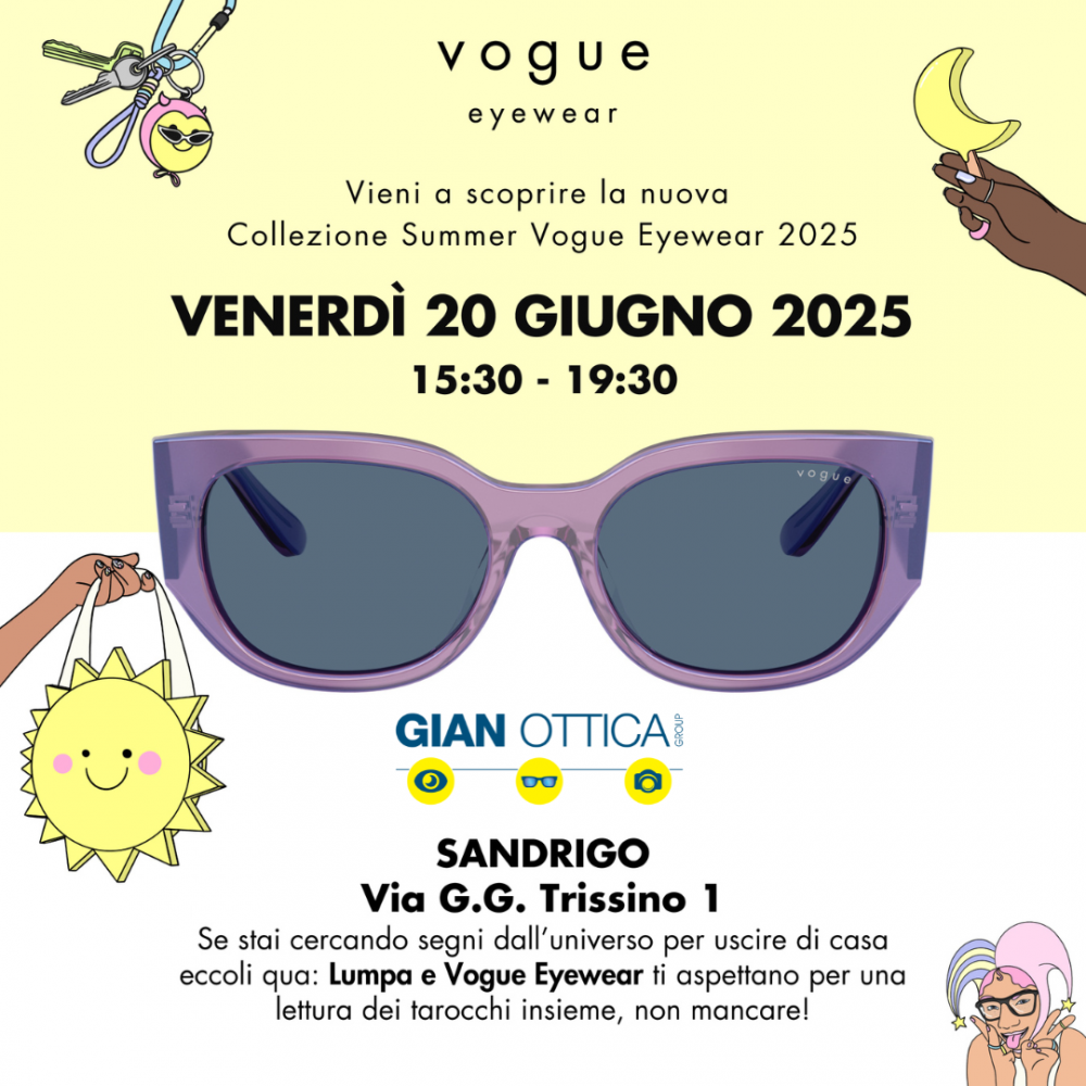 Venerdì 20 giugno ti aspettiamo da Gianottica Sandrigo